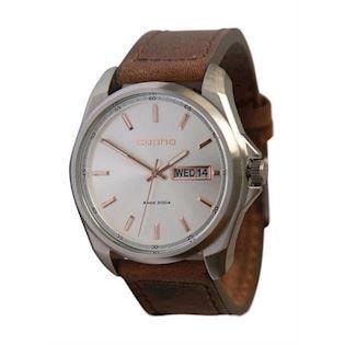 Copha Grand-Duke hvid med rosa forgyldte viser herre ur, 21SCDB24